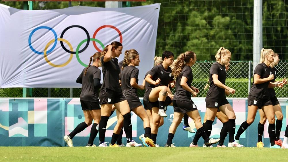 新西蘭女足備戰奧運。(X)