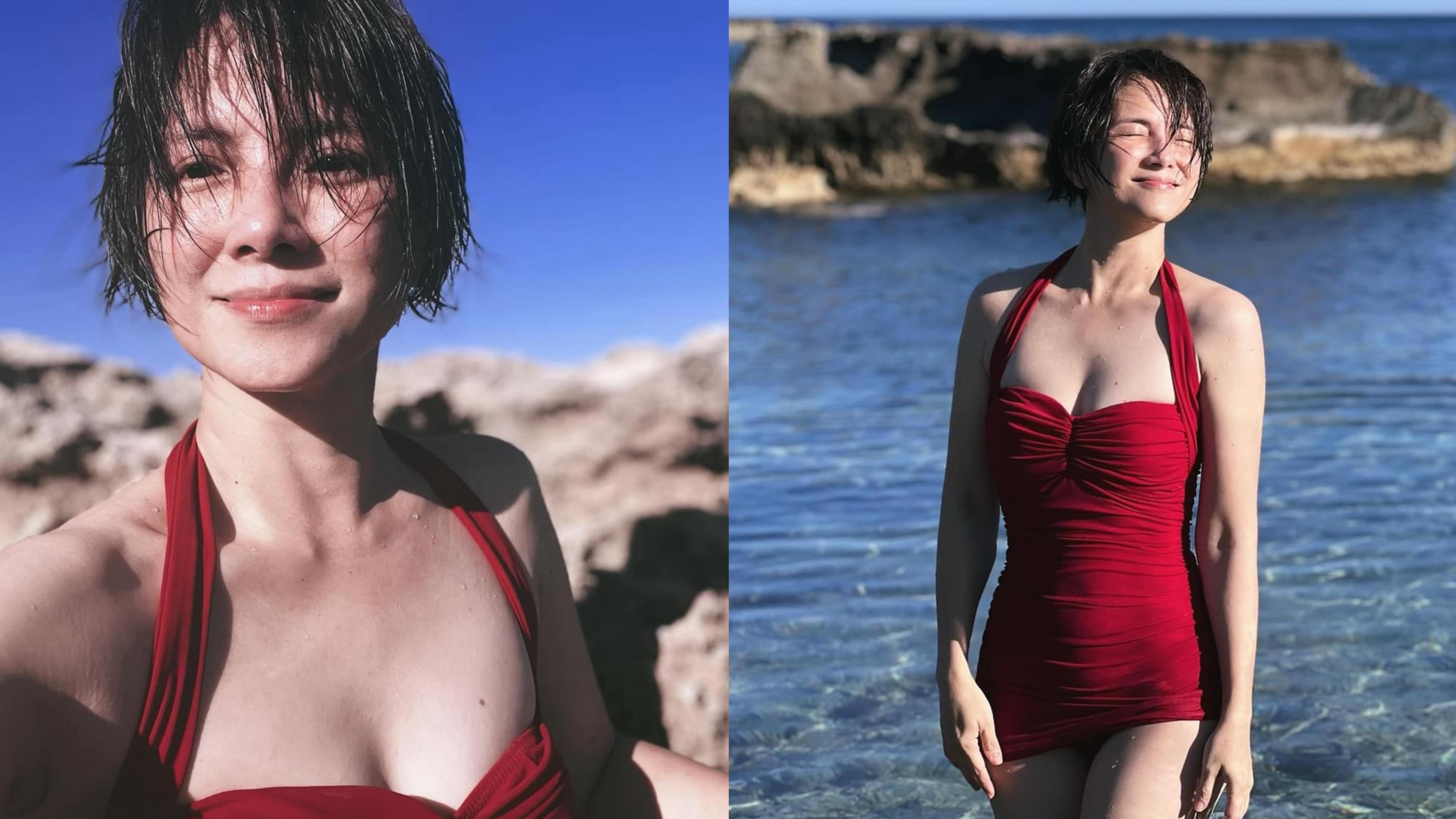 48歲李心潔激罕曬泳照 性感露半球兼事業線超養眼 