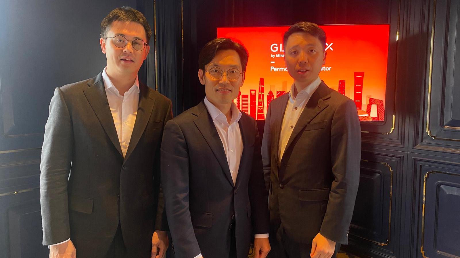 未來資產環球投資中國業務發展主管張皓(左)、ETF策略總監及董事總經理李泌相(中)、ETF投資組合管理主管霍浩華(右)