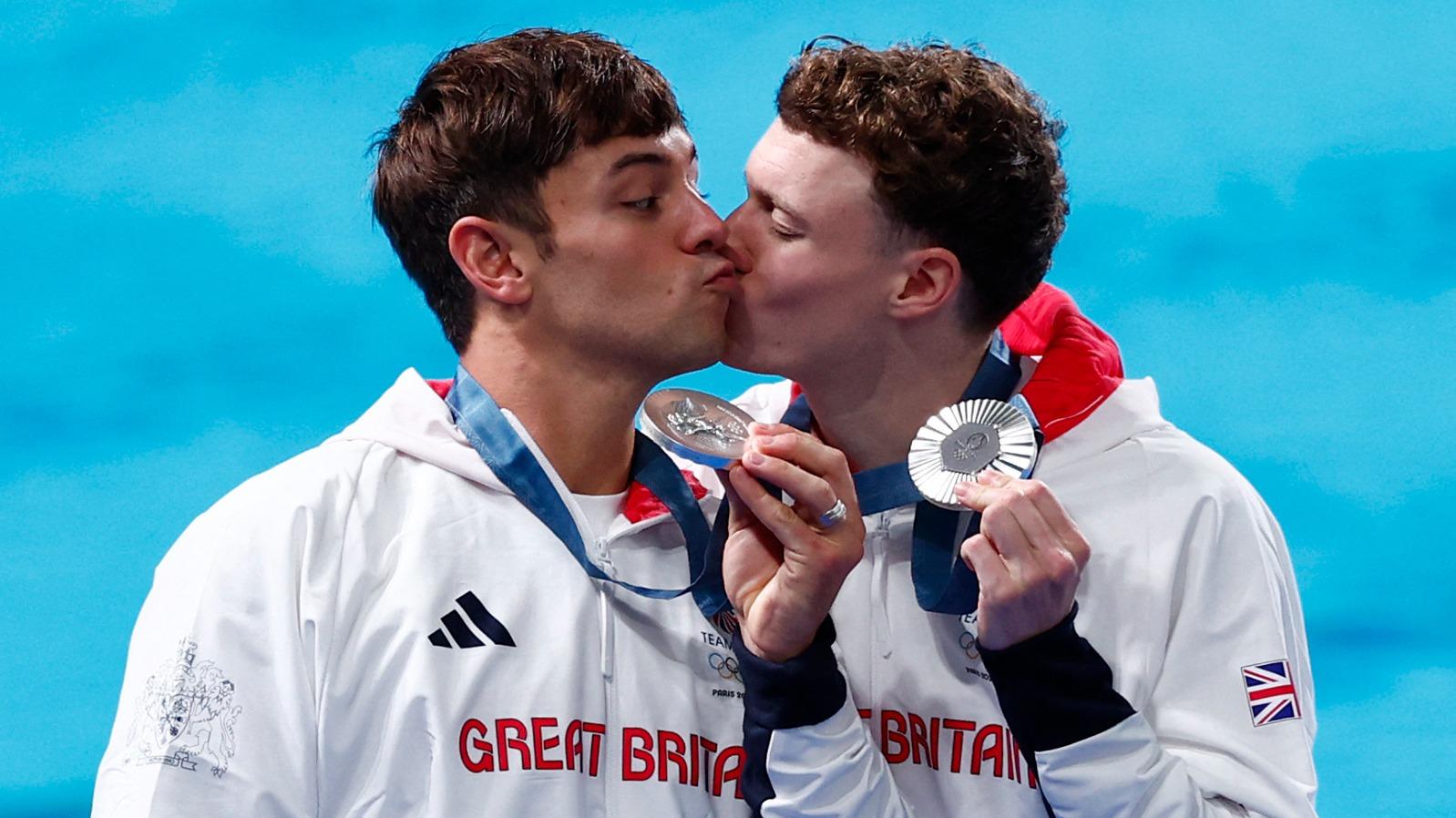 戴利夥拍諾亞威廉斯摘銀。(路透社)