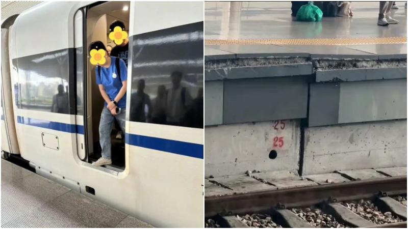 杭州東站月台明顯沉降影響上落　曾號稱亞洲最大車站