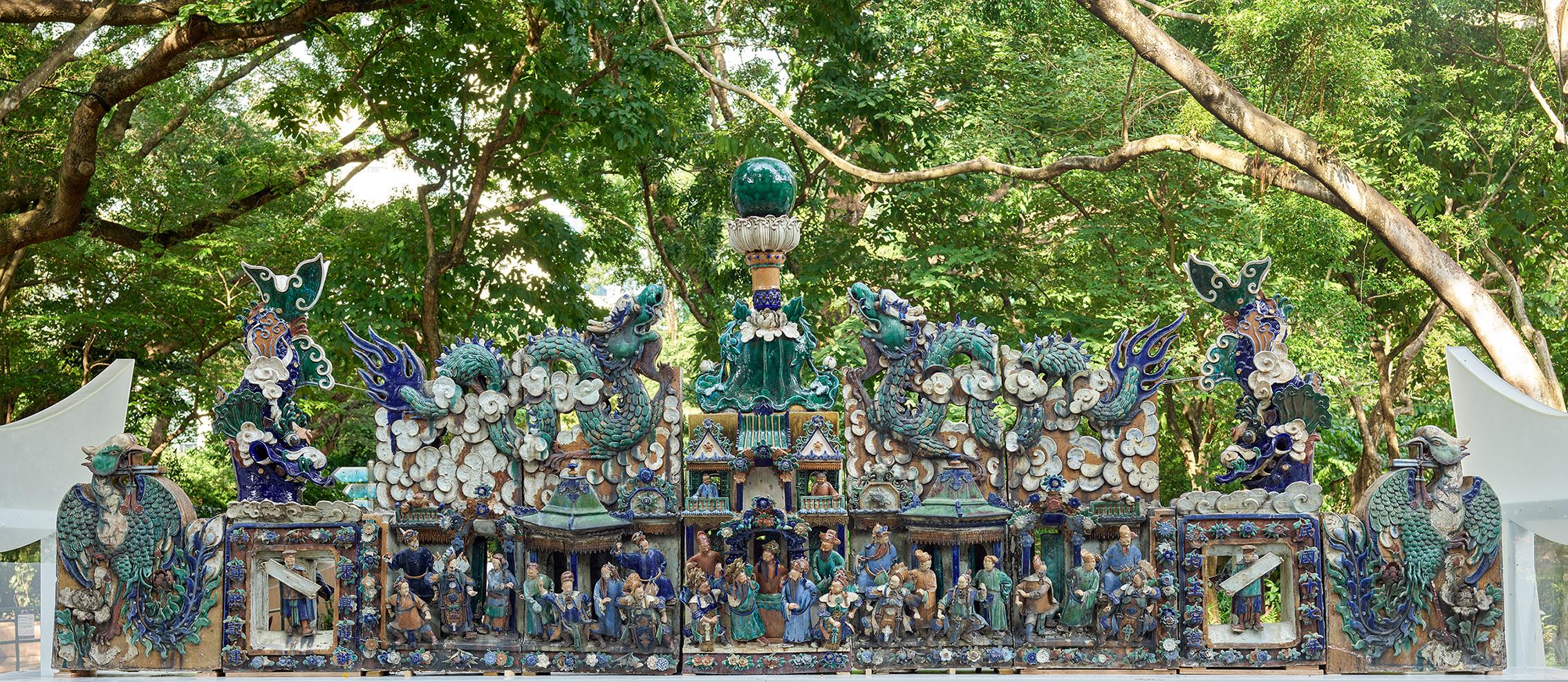 魯班先師廟瓦脊上的封神榜