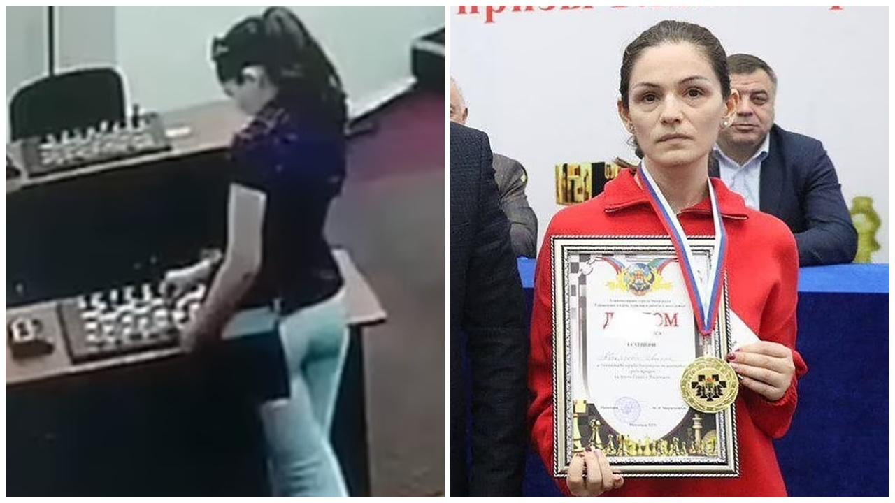 俄國際象棋女冠軍於對手棋子塗水銀，落毒過程全被拍下。