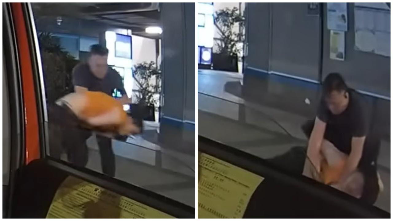 車Cam直擊，旺角男偷單車搭的士運贓物，的哥踢爆奮勇擒賊。(YouTube)