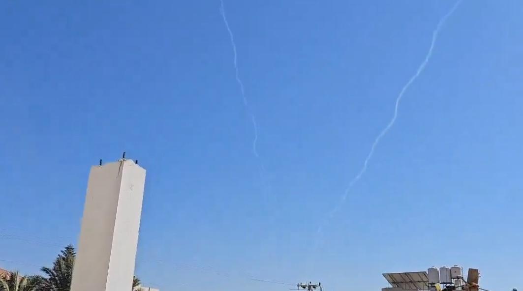 哈馬斯向以色列射2枚火箭，特拉維夫傳爆炸聲。(X)