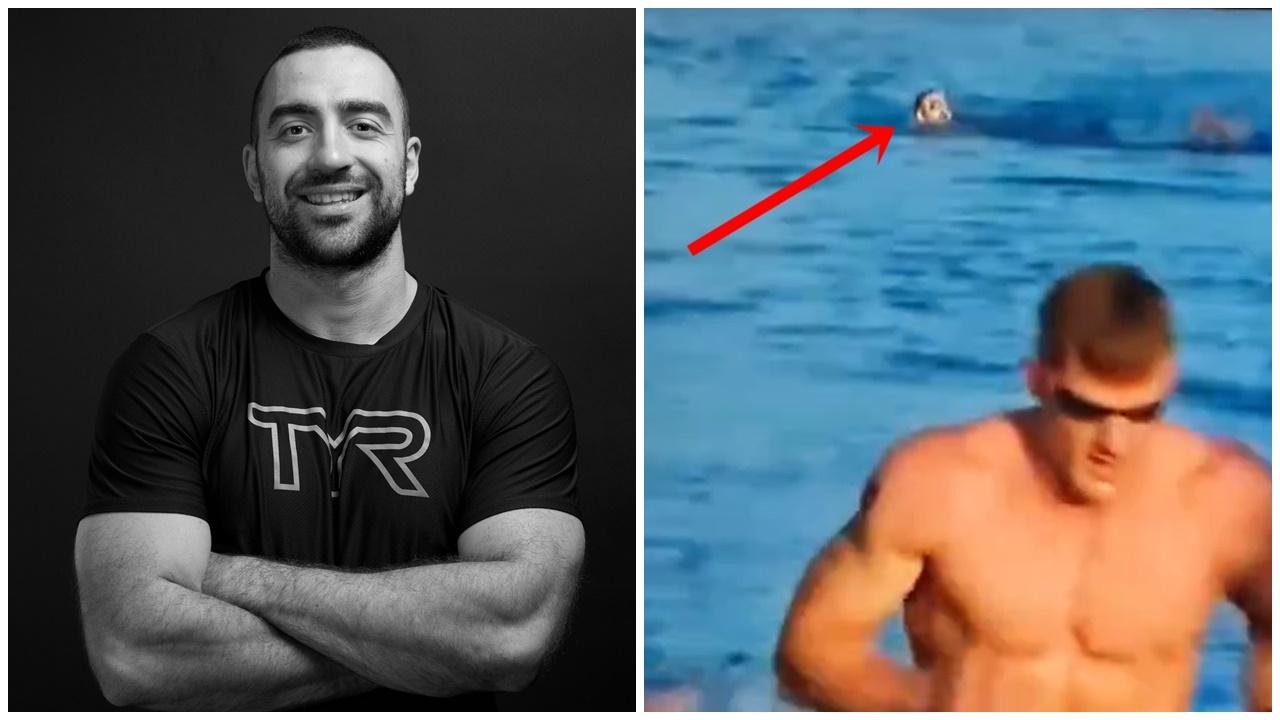 美混合賽選手溺斃2小時無人發現，疑似遇溺片段曝光。(X)