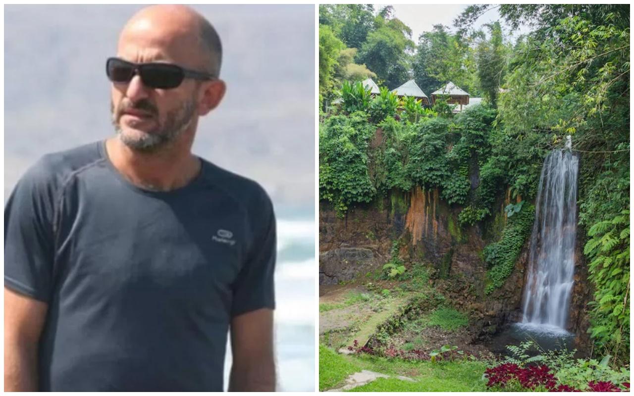 意大利情侶峇里島瀑布自拍，欄杆斷裂墮25米懸崖天人永隔。(X)