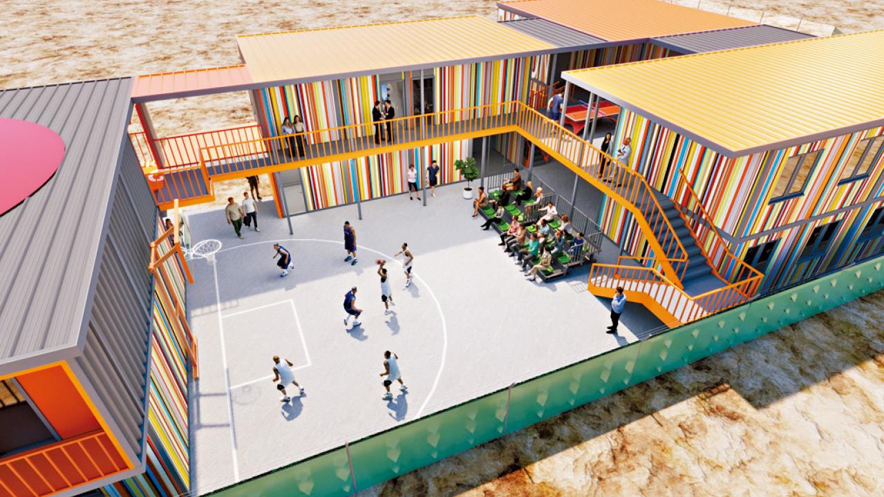 房協推地盤MiC多功能辦公室 設籃球場會議室 提供協作互動場所