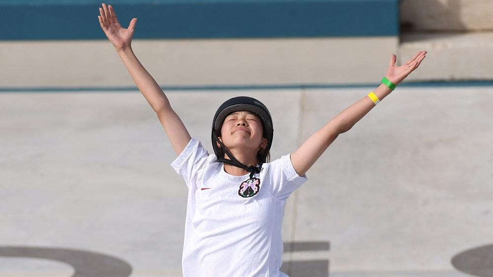 日本滑板金牌吉澤戀。(路透社)