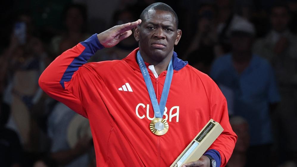 古巴摔跤選手五度奪得同一項目金牌。(路透社)