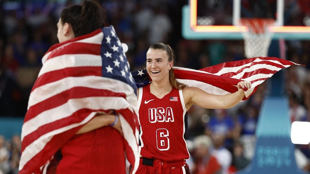 美國女籃1分險勝法國贏得金牌。(路透社)