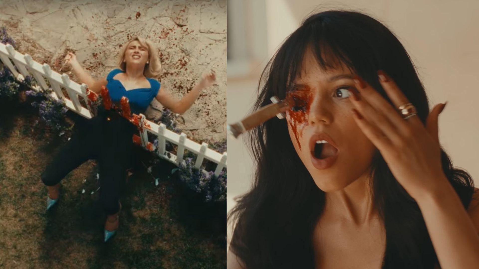 Sabrina Carpenter新歌MV向恐怖片致敬 孖《星期三》主角Jenna Ortega玩轉經典場面