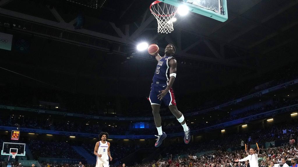 巴黎奧運｜美國男籃大勝波多黎各　愛華士堀起成接班人？