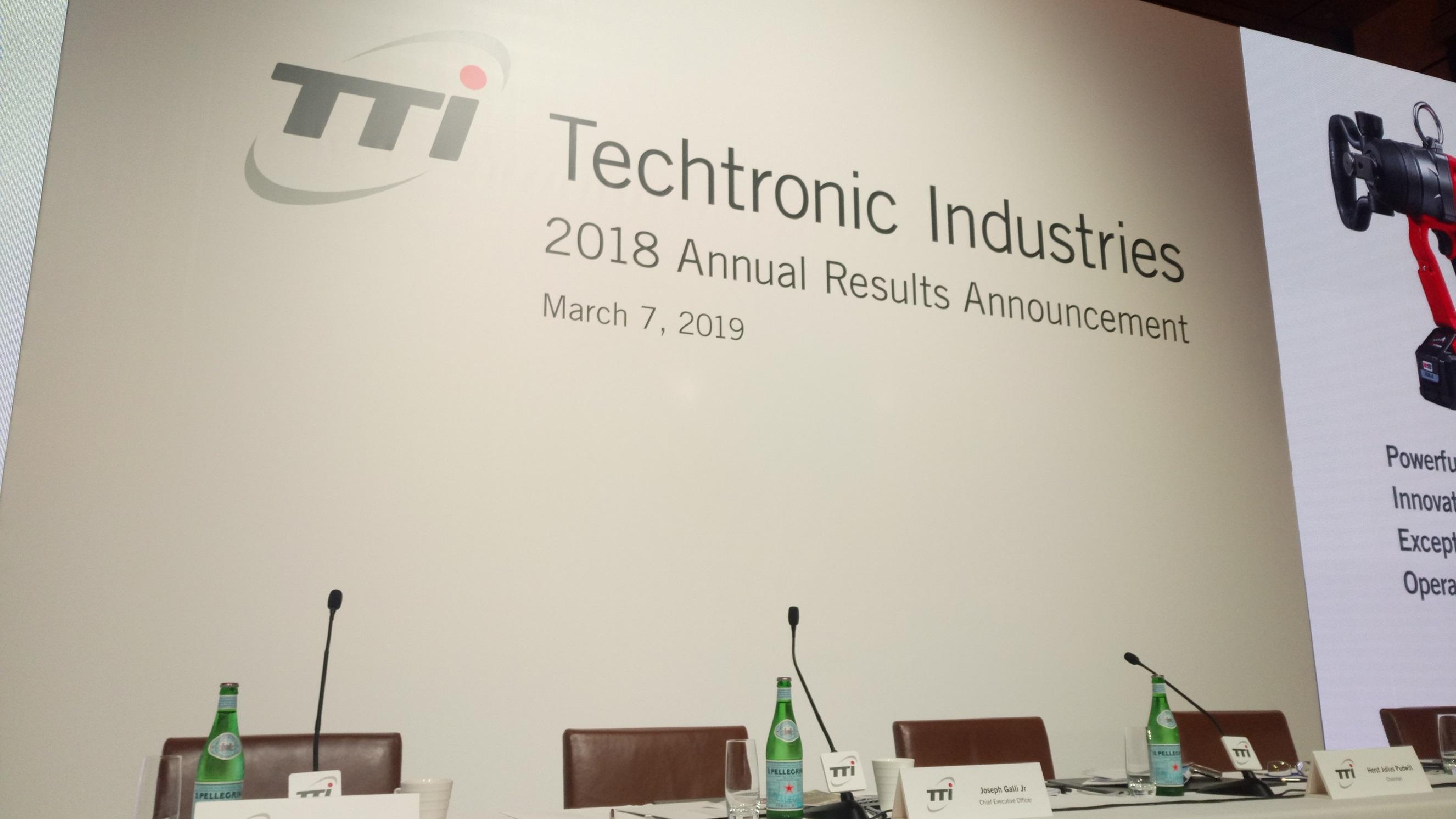 創科半年多賺16%增派息 毛利率改善