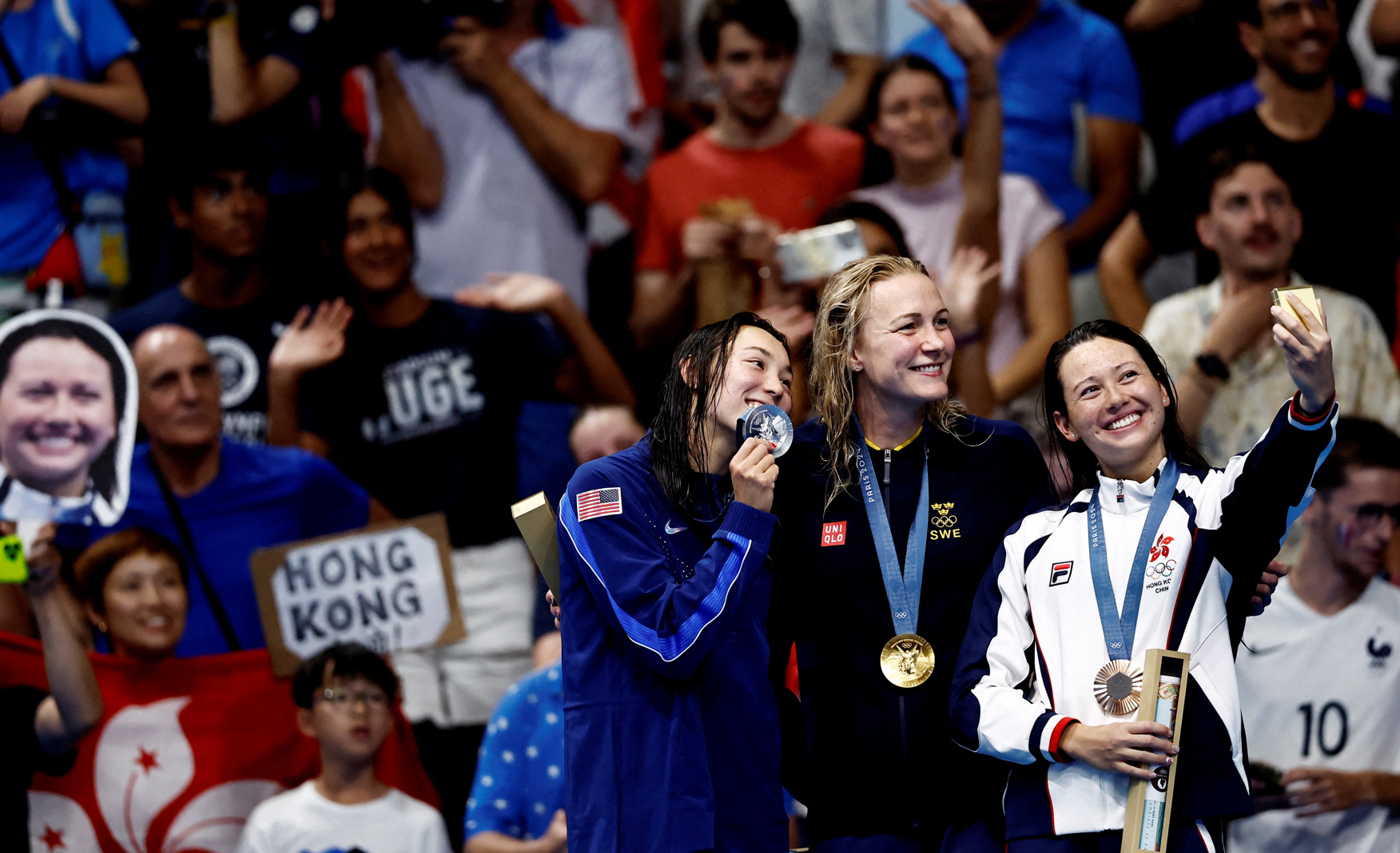 王敏超形容何詩蓓為人低調，專注賽事，是成功的重要原因。(路透社)