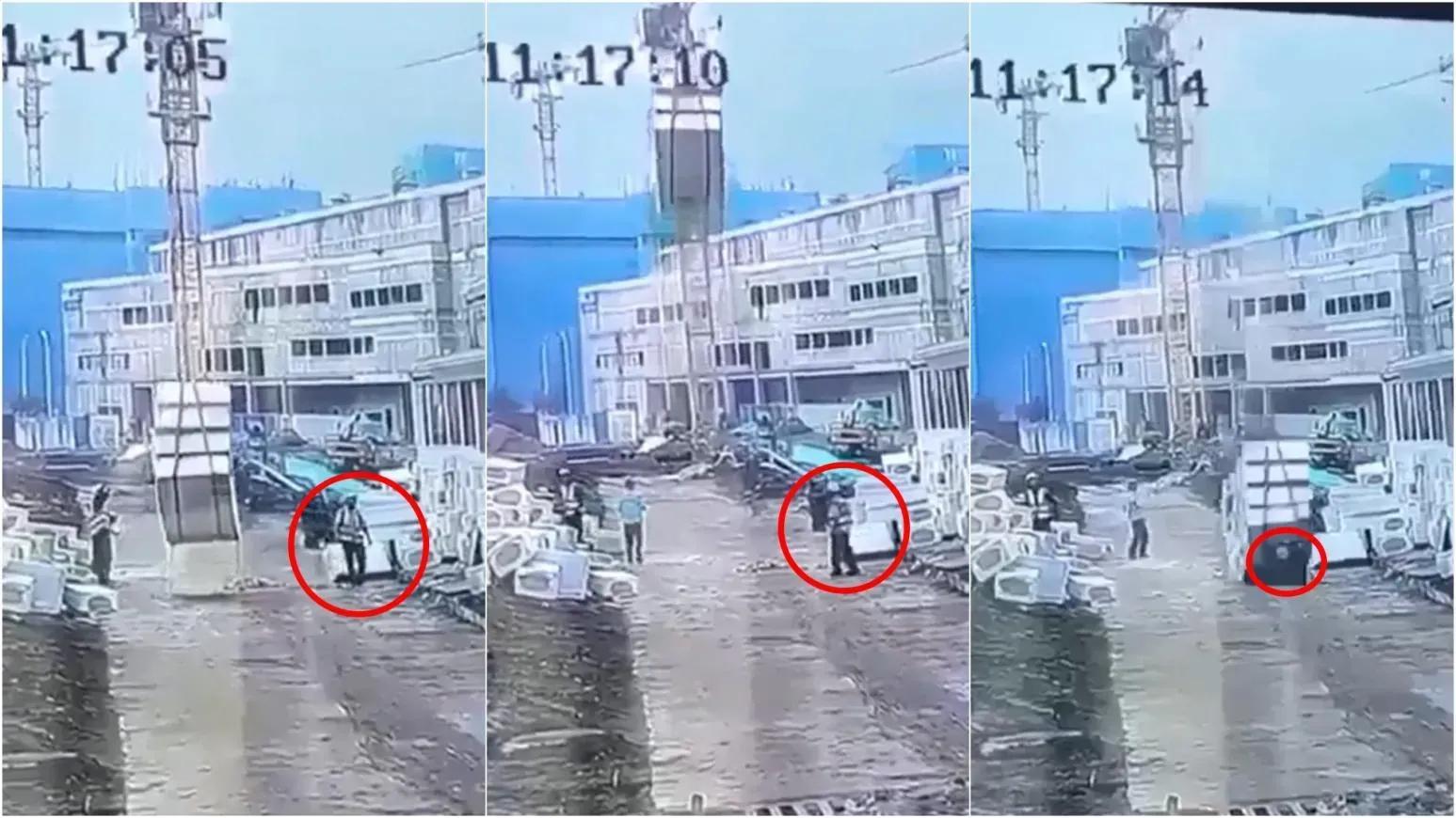 內蒙地盤吊重物突斷繩　工人秒遭石棉板砸斃