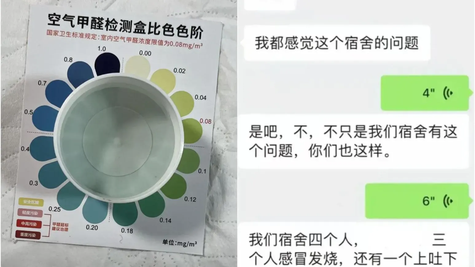 山東大學生入宿後發燒嘔瀉流鼻血　揭宿舍甲醛超標