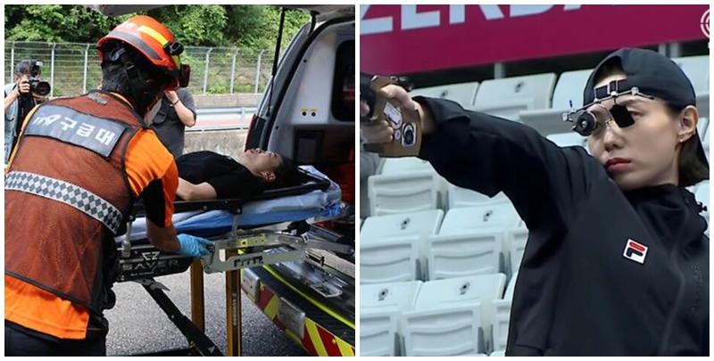 南韓「冷酷型爆」女神槍手金藝智紅爆全球，她出席記者會時突然當場昏倒，經過CPR搶救之後恢復意識送院。(網上圖片)