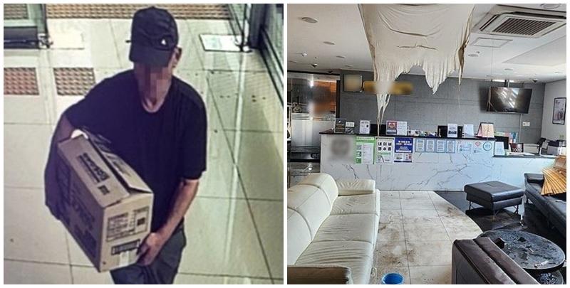 南韓光州市一間牙科診所發生爆炸，門口被人放置可疑快遞紙箱，具有丁烷瓦斯成份的爆炸物被點火引燃，家具、天花板被燒，幸未有傷亡。