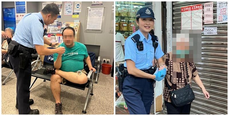 東區警區在社交平台分享兩宗事件，並稱前線人員專業表現，展示警隊保護市民承諾