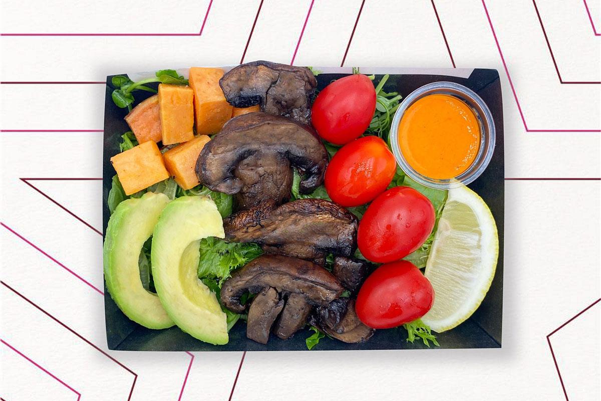 Pret A Manger一個預先包裝烤波特菇甜薯純素沙律樣本被驗出沙門氏菌。(Pret A Manger網站圖片)