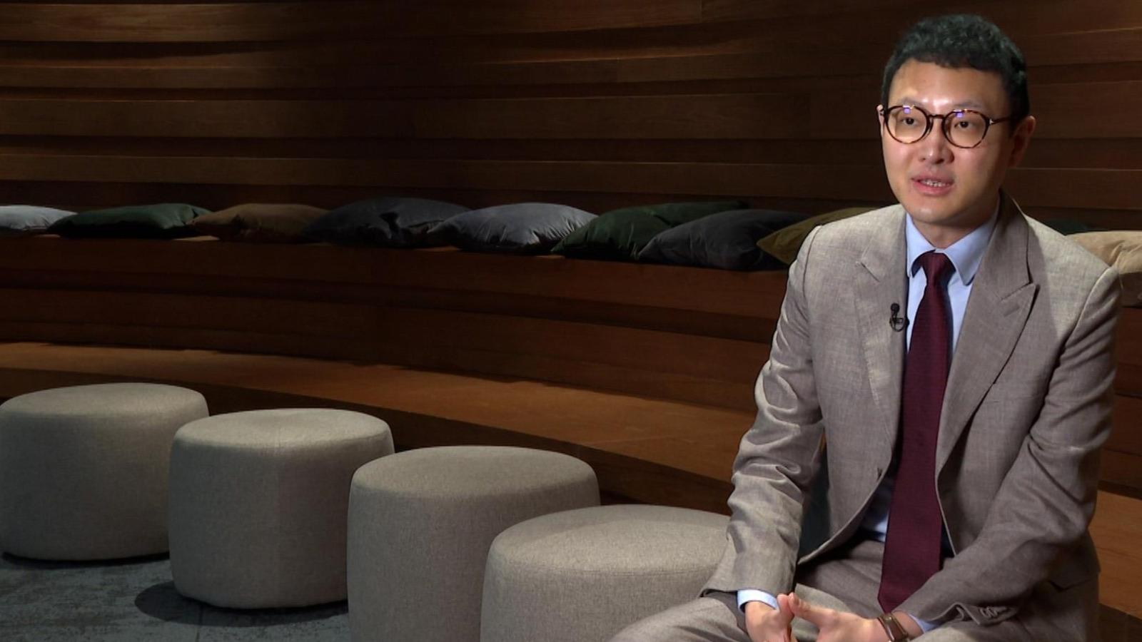 謝安說，香港與內地只是一河之隔，享有地理優勢及中央對港企的優惠政策。（蔡嘉榮攝）