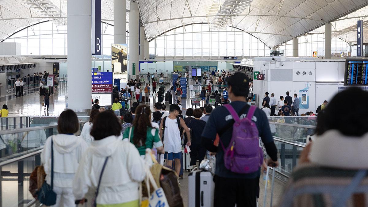 香港國際機場上月錄得475.9萬人次旅客。(資料圖片／蘇文傑攝)