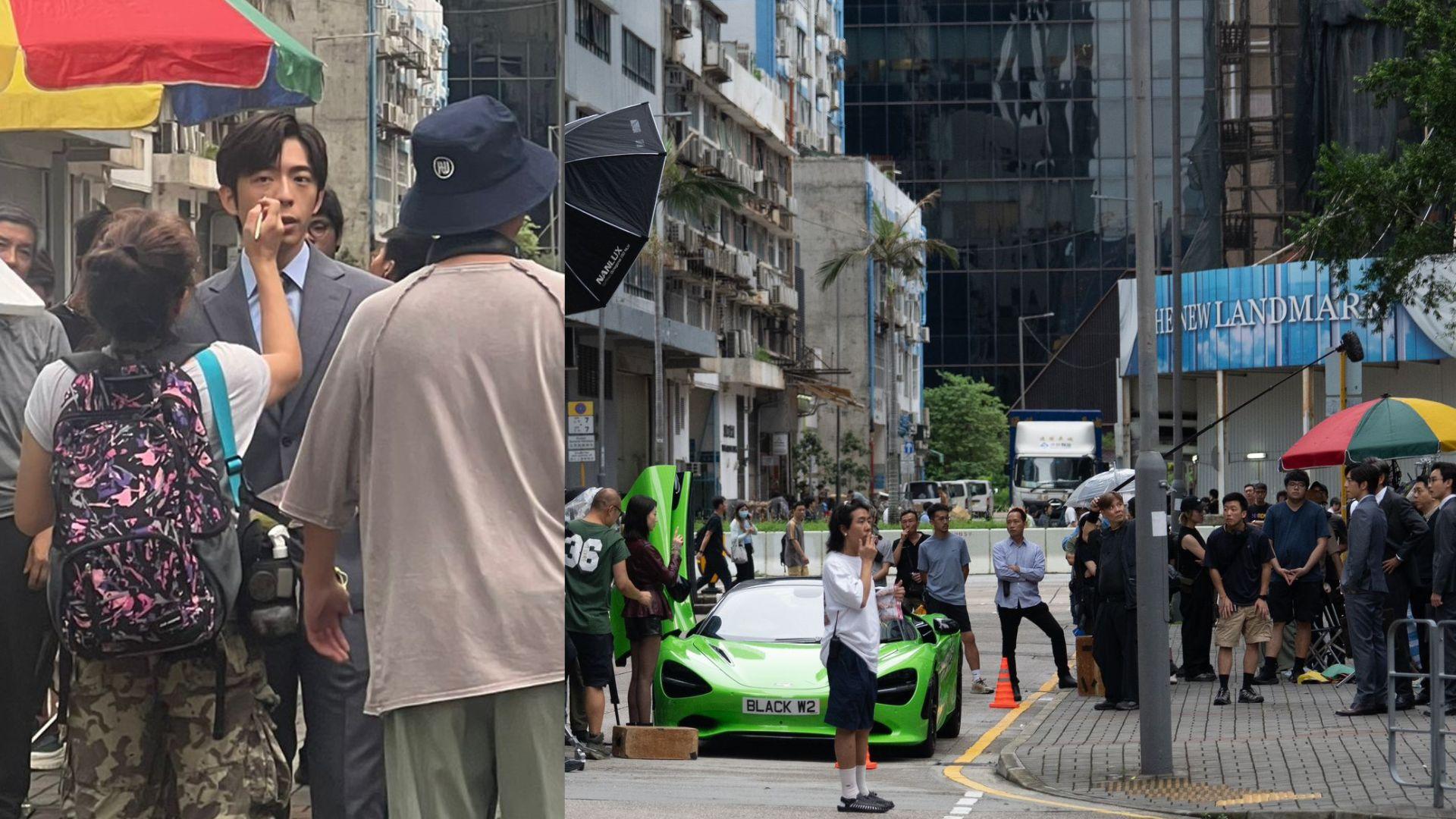 Edan認愛明禎｜呂爵安寄情工作 西裝look現身九龍灣拍新劇