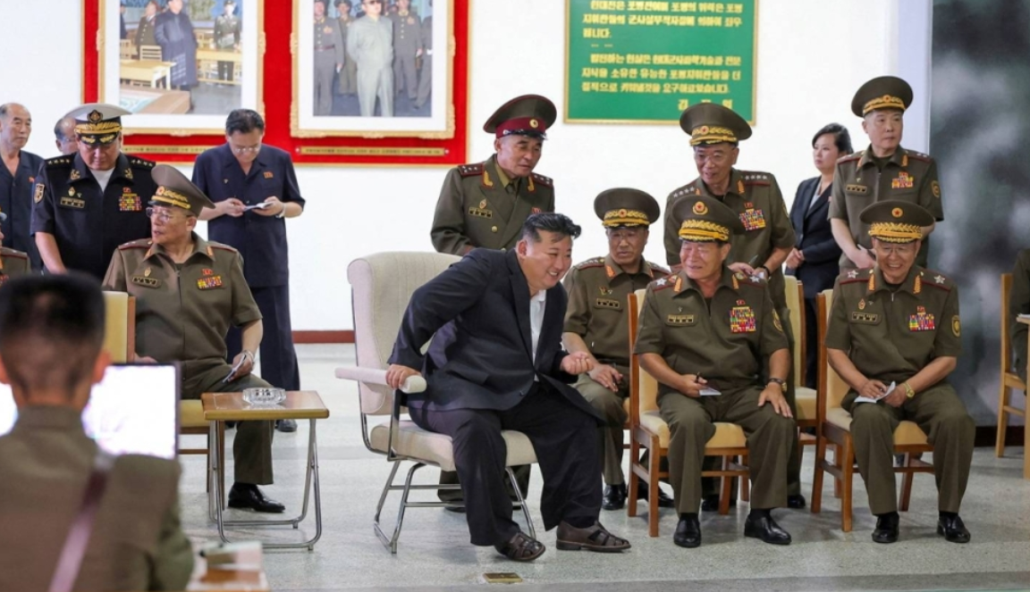 北韓領袖金正恩日前發表講話，說要以幾何級數地增加核武器數量，以應對來自美國勢力的威脅。(路透社)