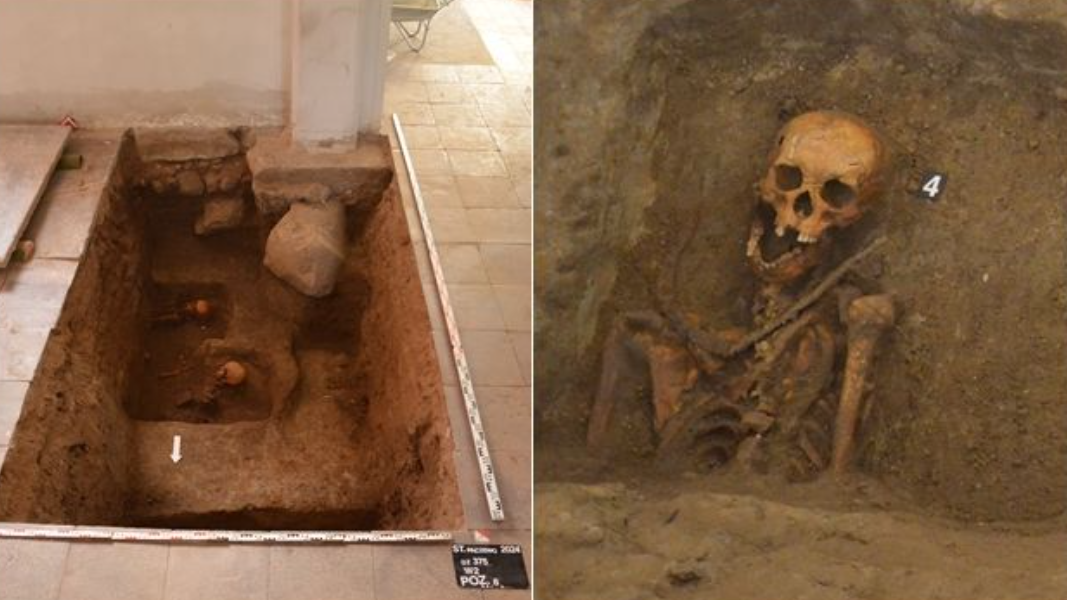 歐洲小鎮挖出「吸血鬼駭骨」頸部掛鐮刀 相傳有一作用