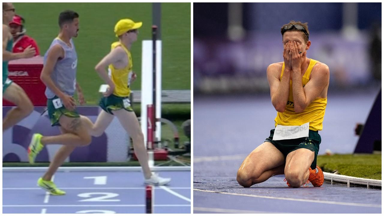 巴黎殘奧澳洲視障選手衝線在望，一個動作痛失銅牌。