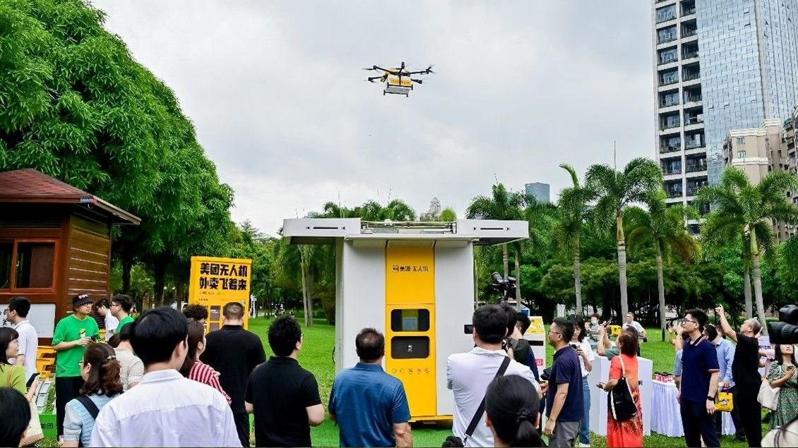 美團王興：無人機送外賣 累計完成逾30萬訂單