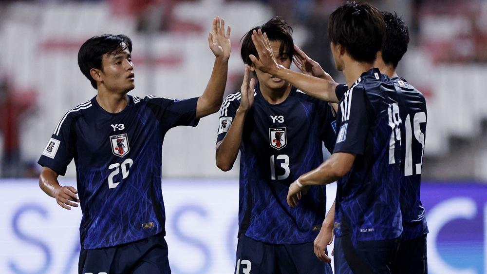 日本作客大勝巴林5:0。(路透社)