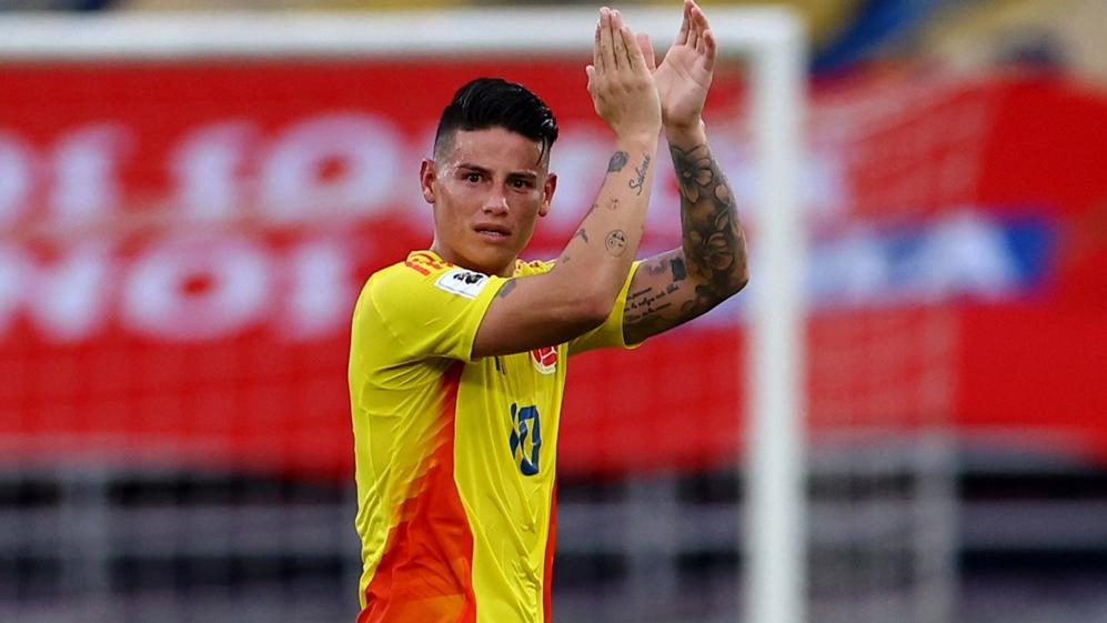 占士洛迪古斯帶領哥倫比亞復仇成功。(路透社)