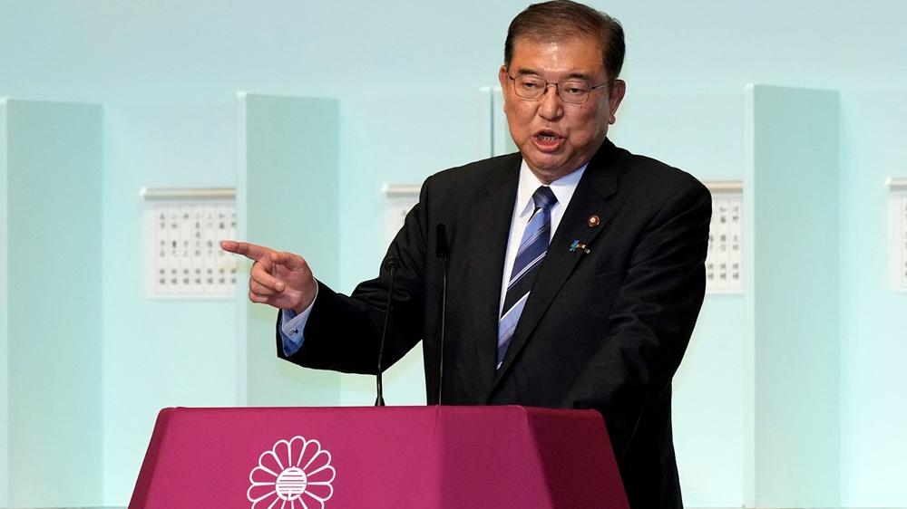 石破茂當選日本自民黨新總裁。(路透社)