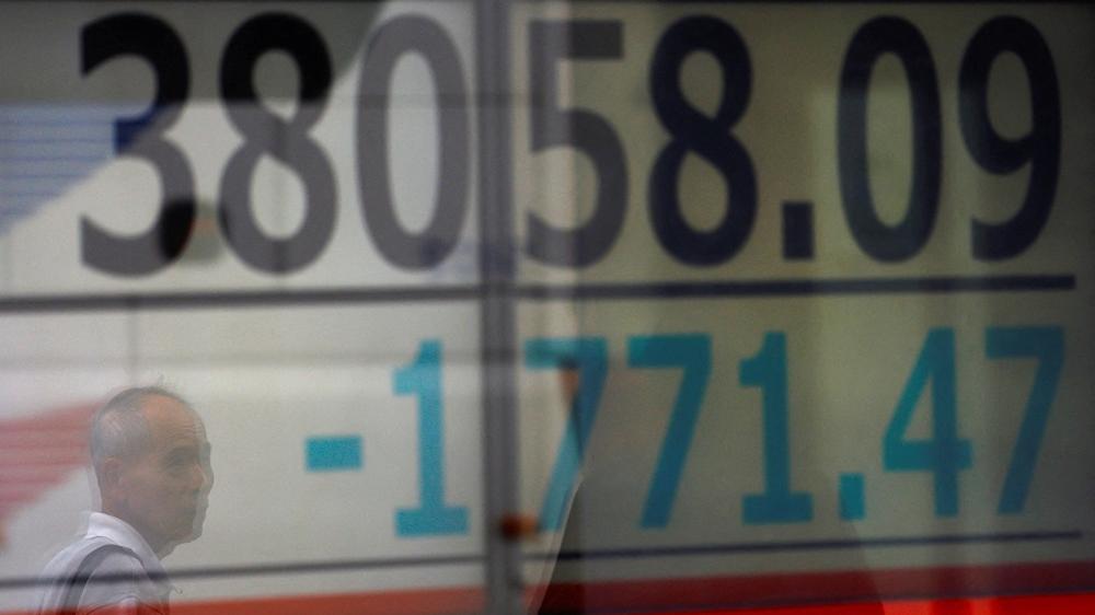 日本股市在周一一度大幅下跌。(路透社)