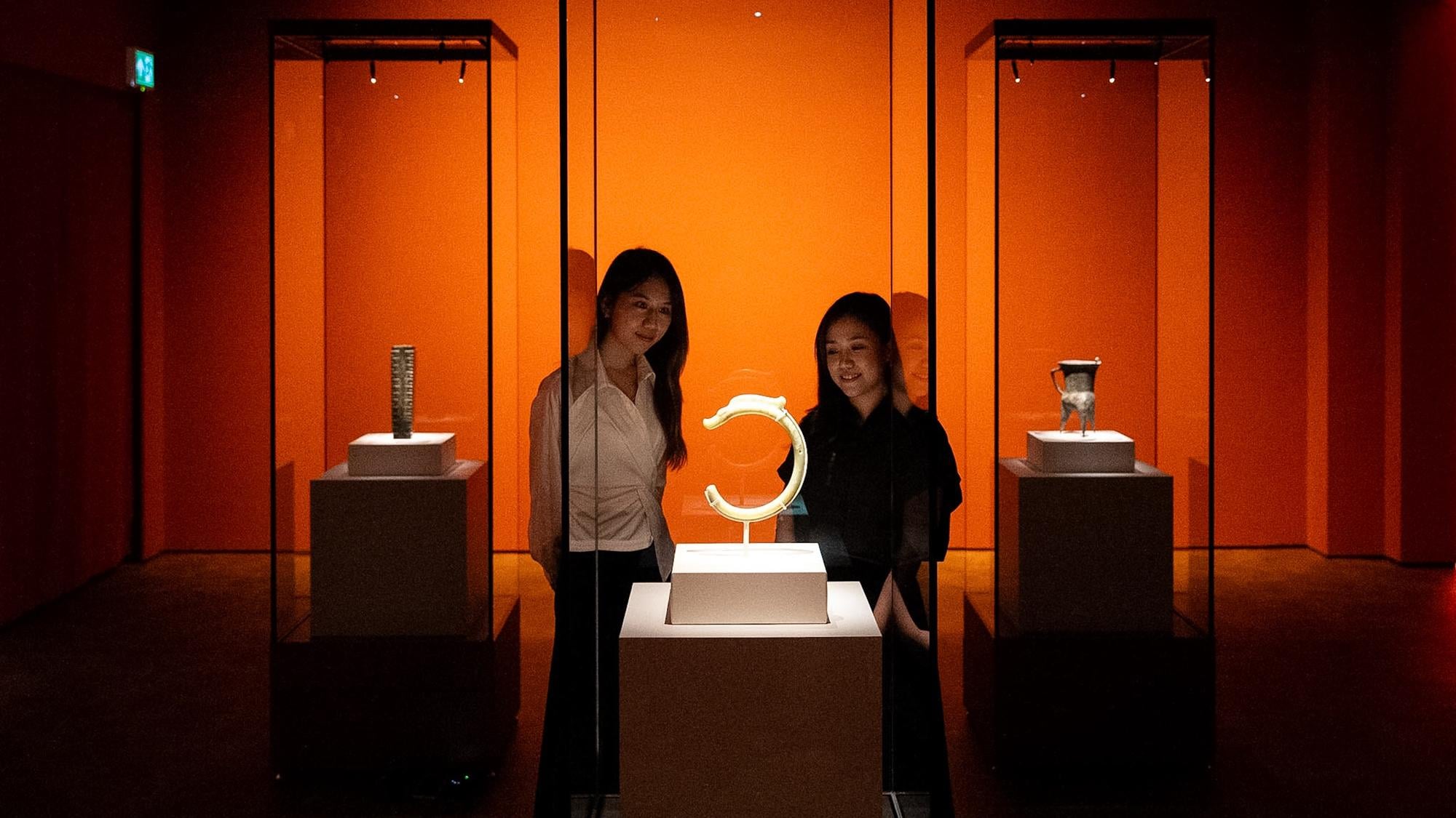 展覽將展出110件文物。(林靄怡攝)