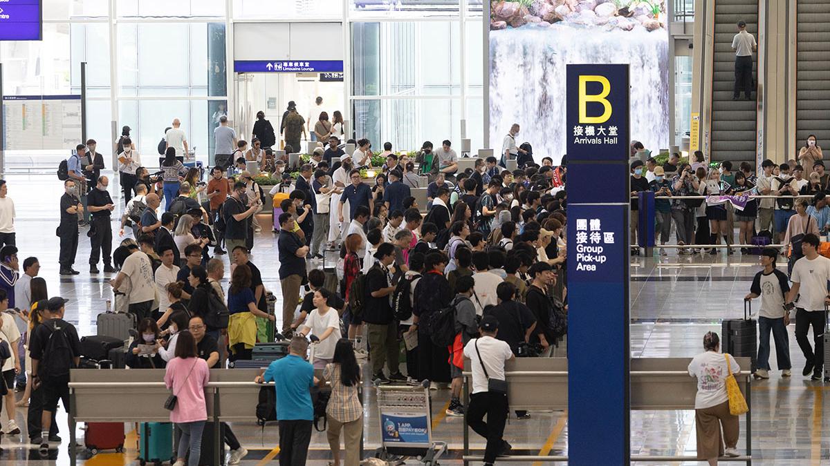 香港國際機場上月錄得491.8萬人次旅客，按年增加23%。(資料圖片／蘇文傑攝)