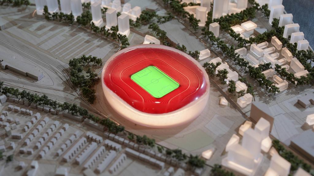 曼聯的新球場設計藍圖曝光。(美聯社)