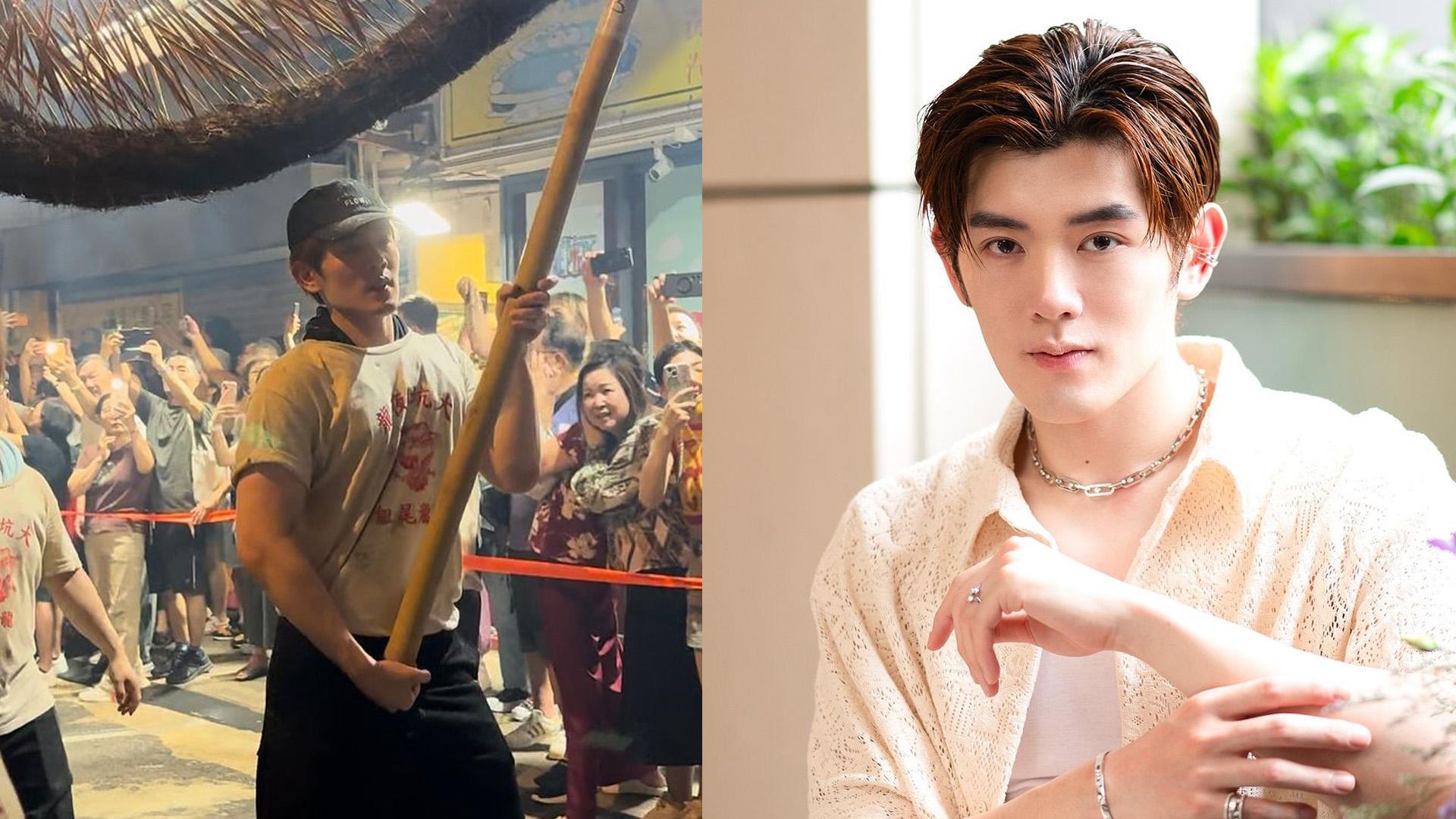 洪助昇相隔9年再次舞火龍 立志做龍頭大哥