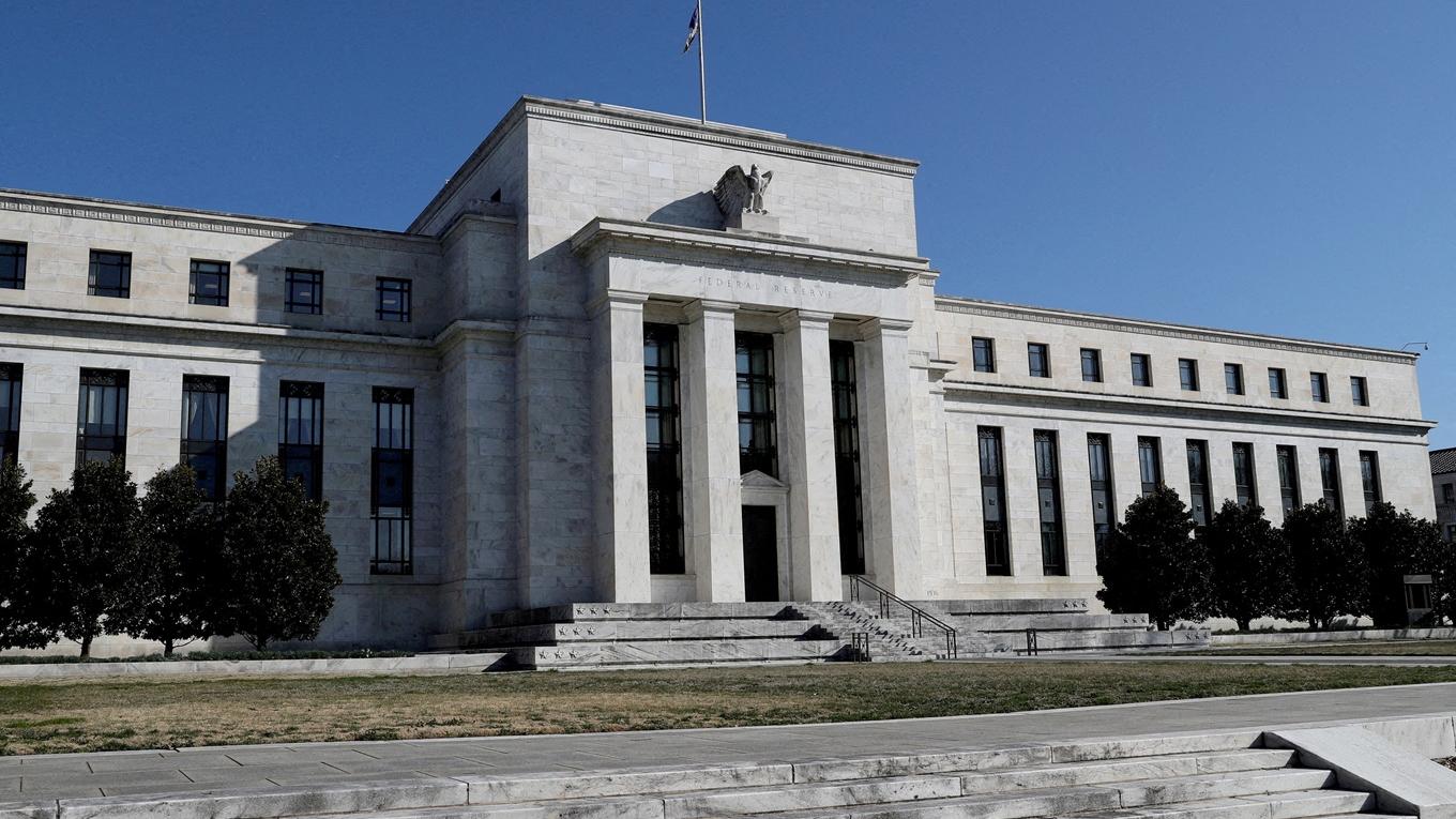 Fed Watch顯示，大手減息半厘機會增至50%。(資料圖片)