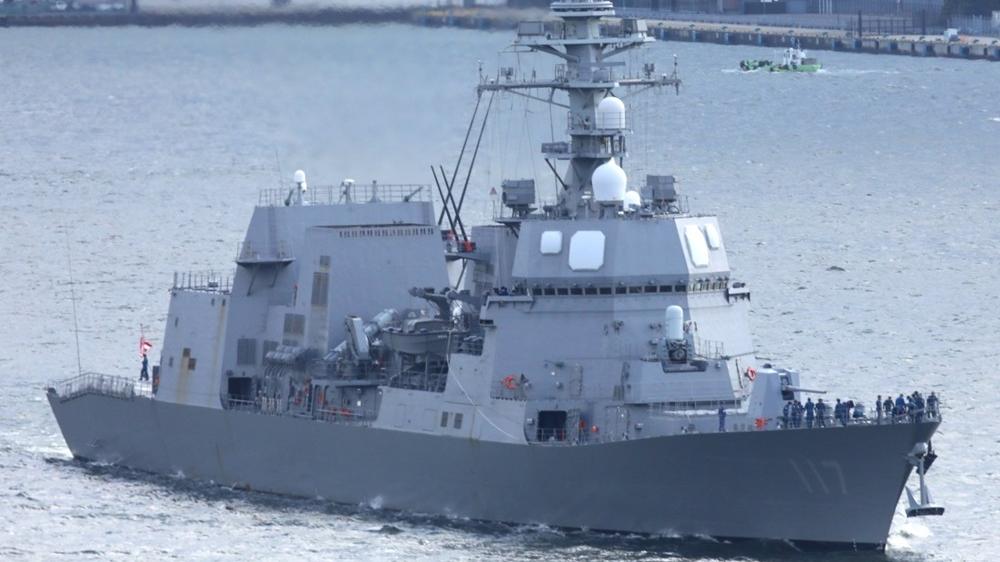 日本自衛隊涼月號護衛艦。(網上圖片)