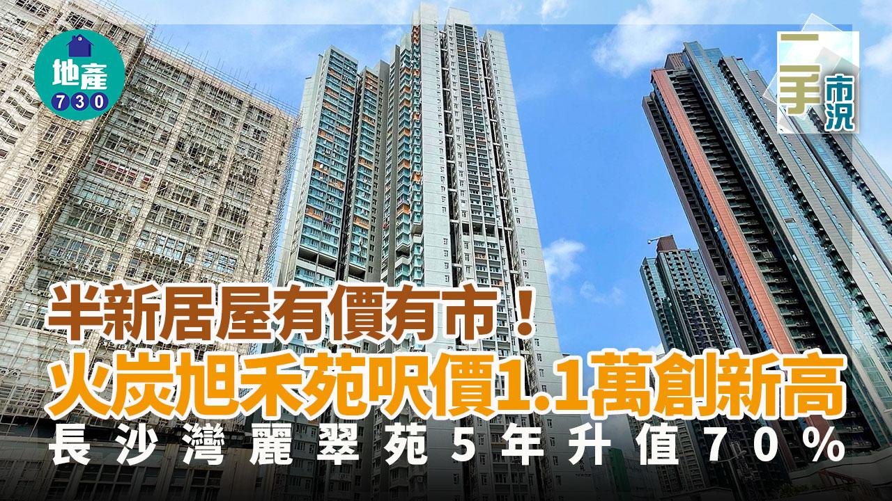 半新居屋有價有市！火炭旭禾苑呎價1.1萬創新高 長沙灣麗翠苑5年升值70%