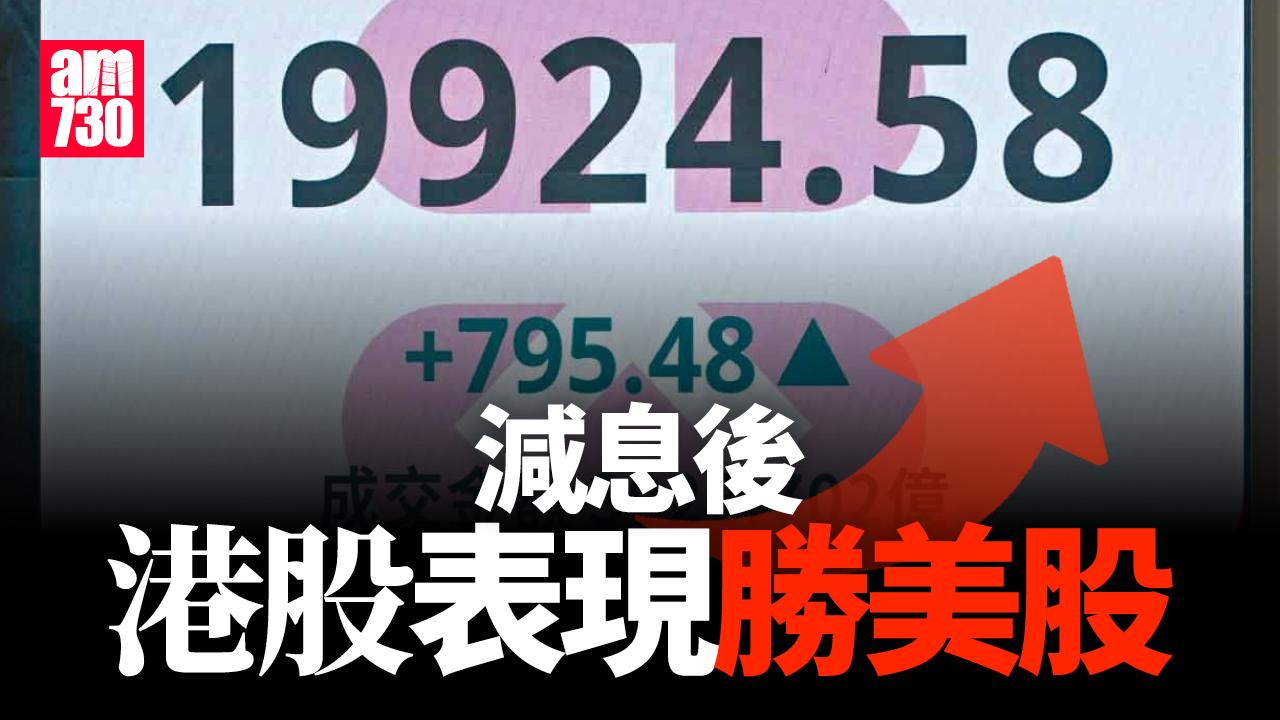 減息後港股表現勝美股