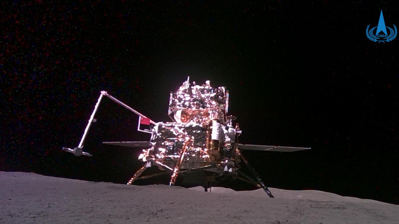 「嫦娥六號」在今年創下全球首次從月背採樣返回的紀錄。（國家航天局）