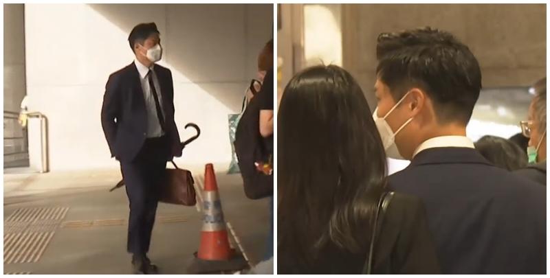 總督察何兆東與妻涉受賄114萬，今日於東區裁判法院首次提堂。(有線新聞畫面)