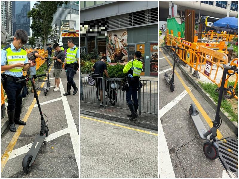 東九龍總區打擊非法電動車。(警方圖片)