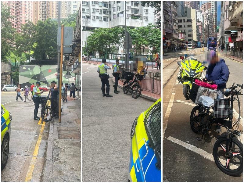 警港島區打擊非法電動車拘6人扣6車(警方圖片)