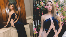 郭書瑤倫敦僅穿「三塊布」晚裝影相　網民：跟裸了有甚麼區別