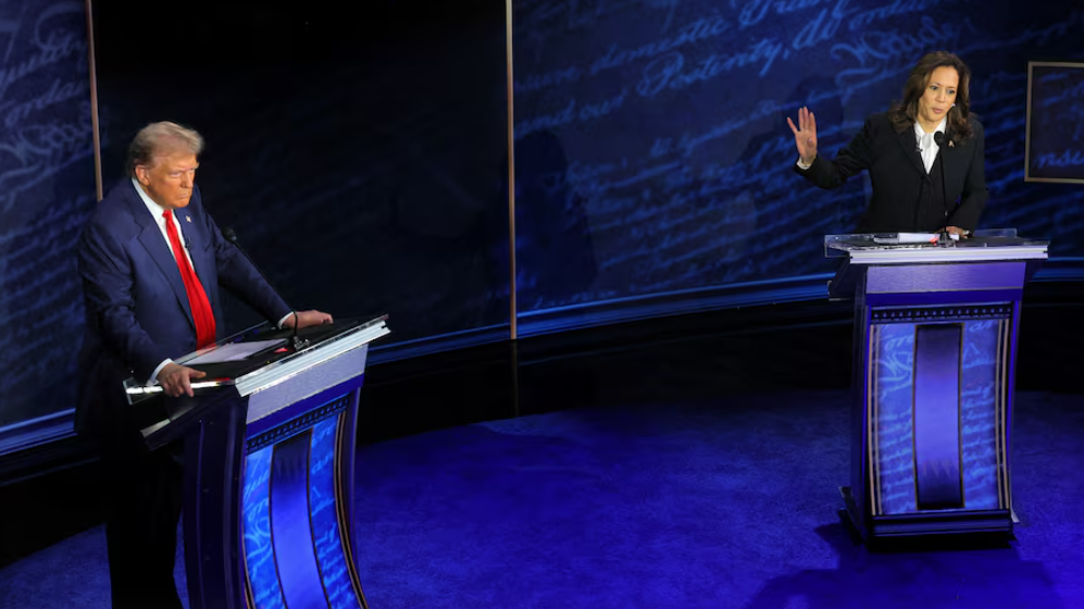 美國總統大選將於11月5日舉行，特朗普及賀錦麗鬥得難分難解 (路透社資料圖片)
